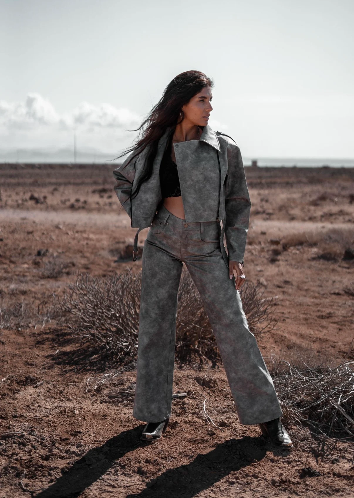 Sally Biker Broek Grijs - Afbeelding 3