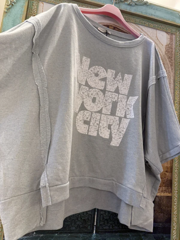 Gemeleerde Trui New York City Sky Blauw - Afbeelding 2