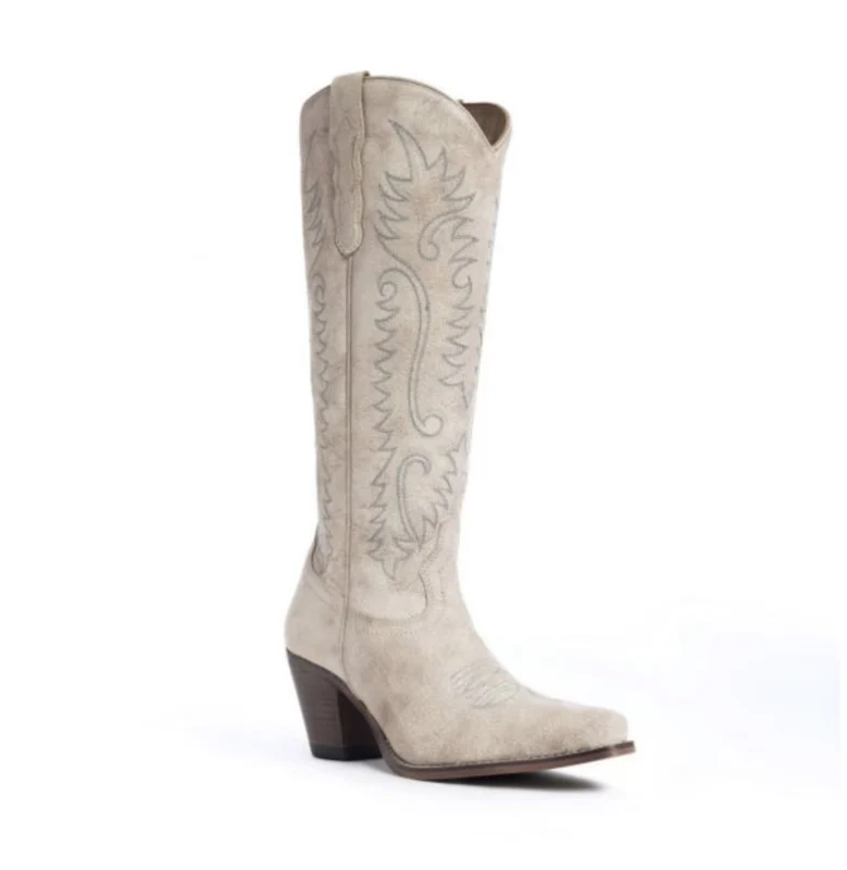Prairie Western Boots Ivoor - Afbeelding 7