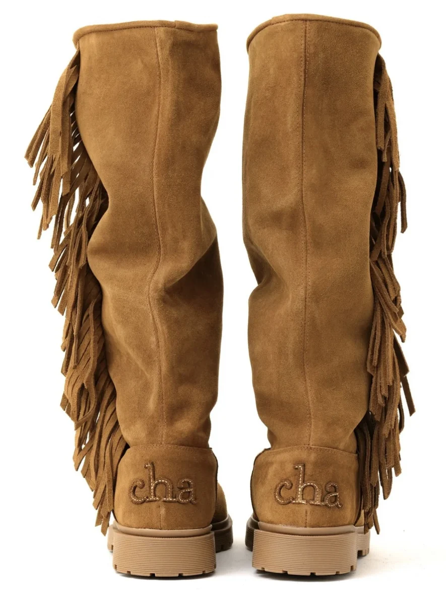 Cha-Label Fringe Tall Suéde Roble - Afbeelding 5